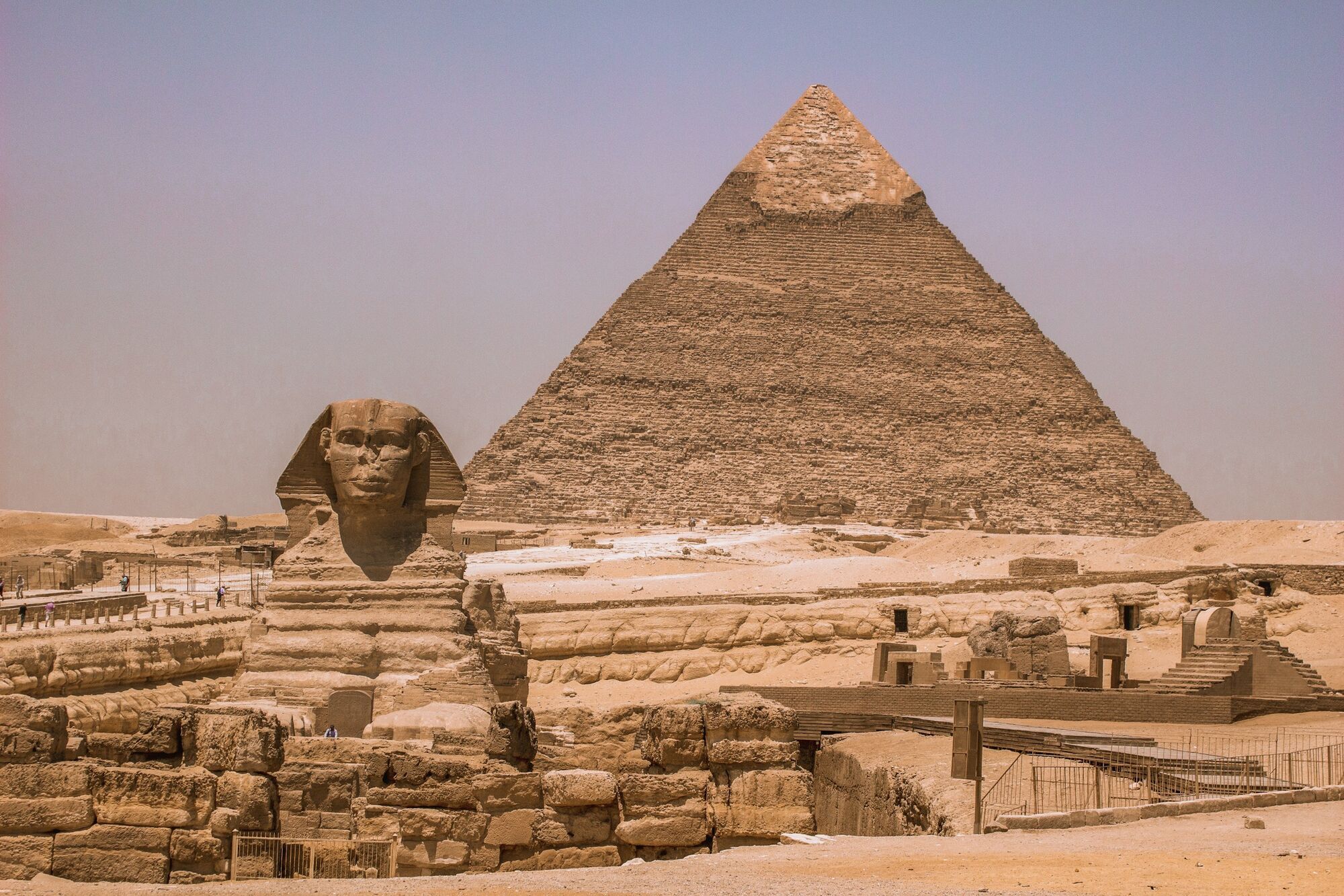 Great Pyramid of Giza and the Sphinx in Egypt