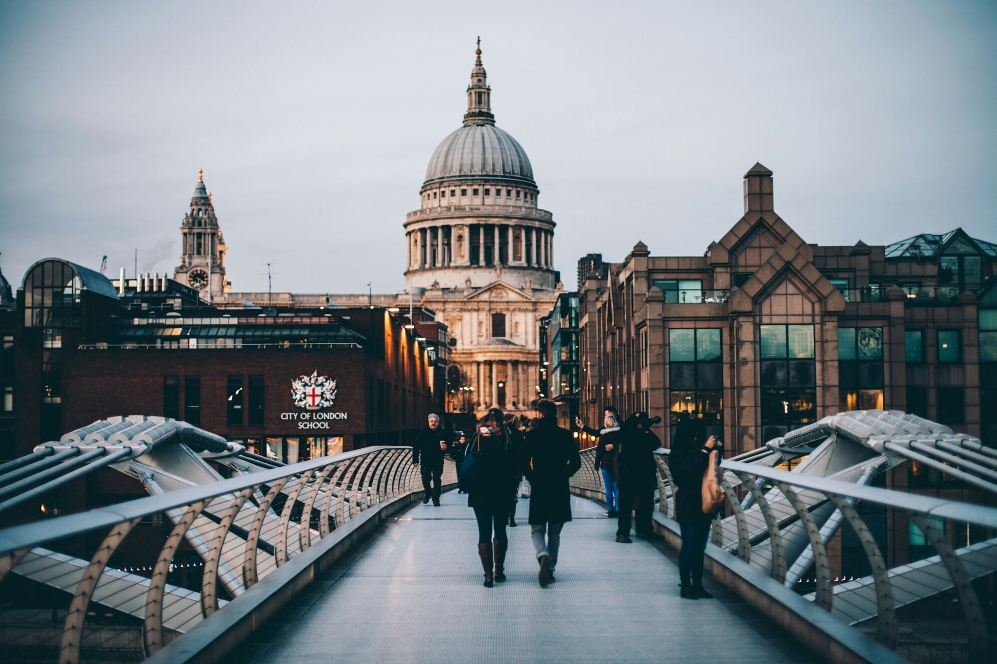 London Millennium Bridge with St Paul’s Cathedral in the background