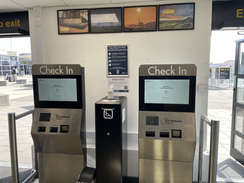 Self-service kiosks for Meet & Greet key drop