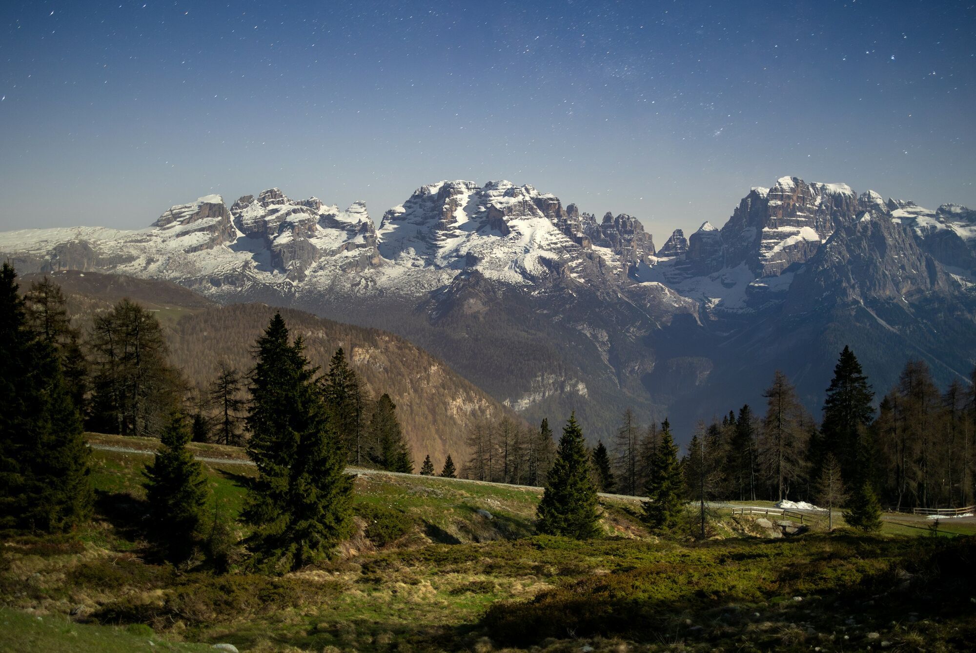 Dolomites mountain landscape in northern Italy