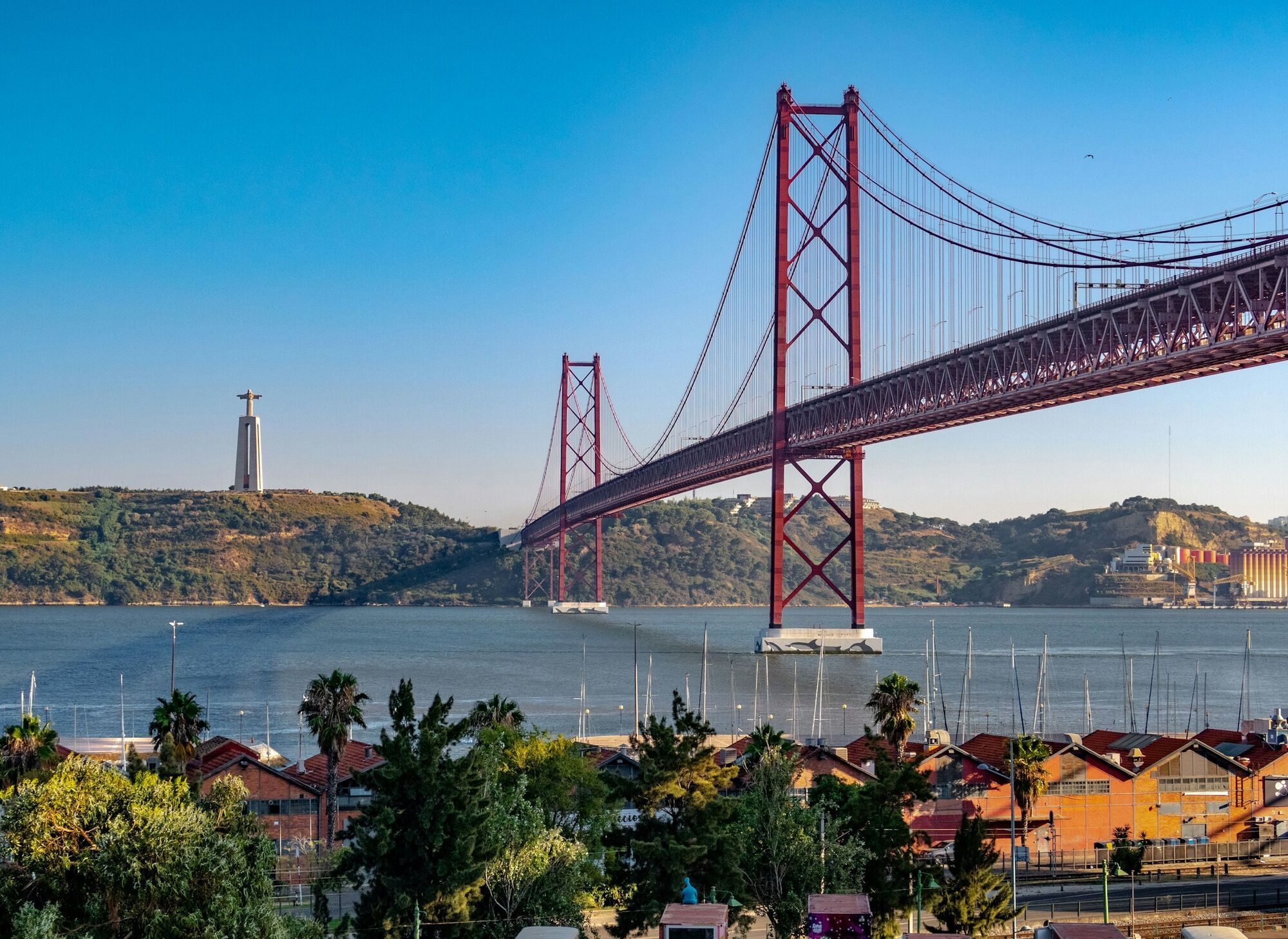 Lisbon bridge over the River Tagus