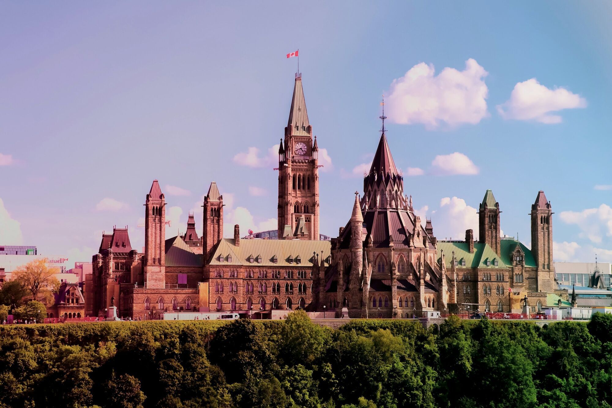 Parliament buildings in Ottawa, Canada