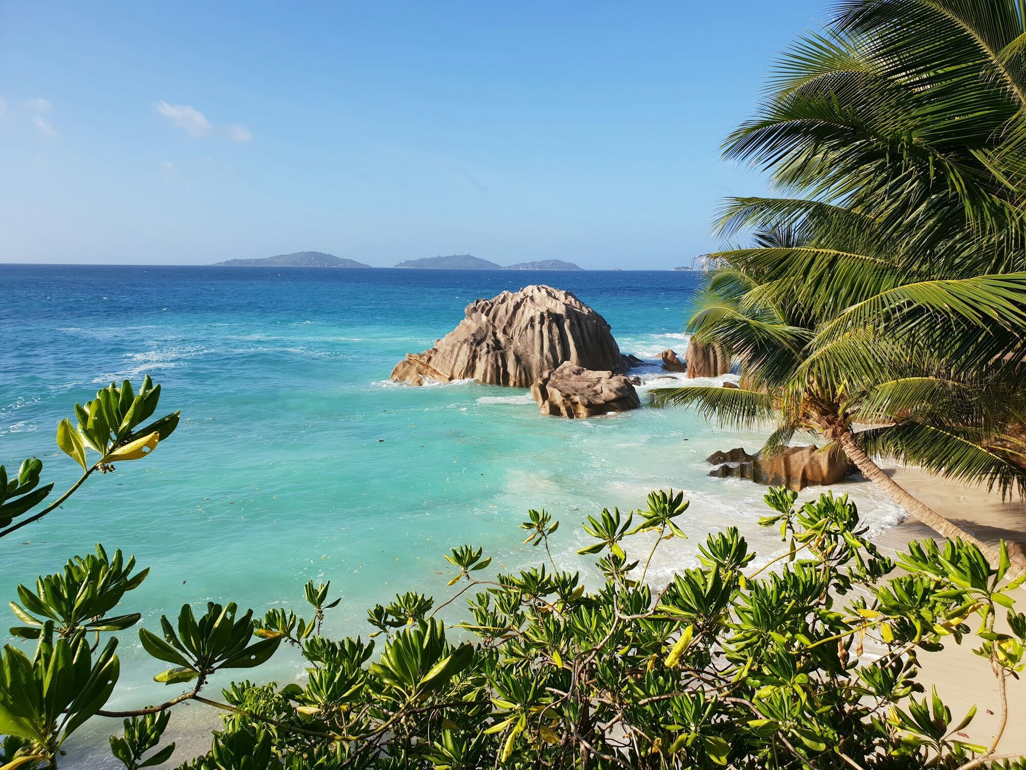Tropical beach in the Seychelles