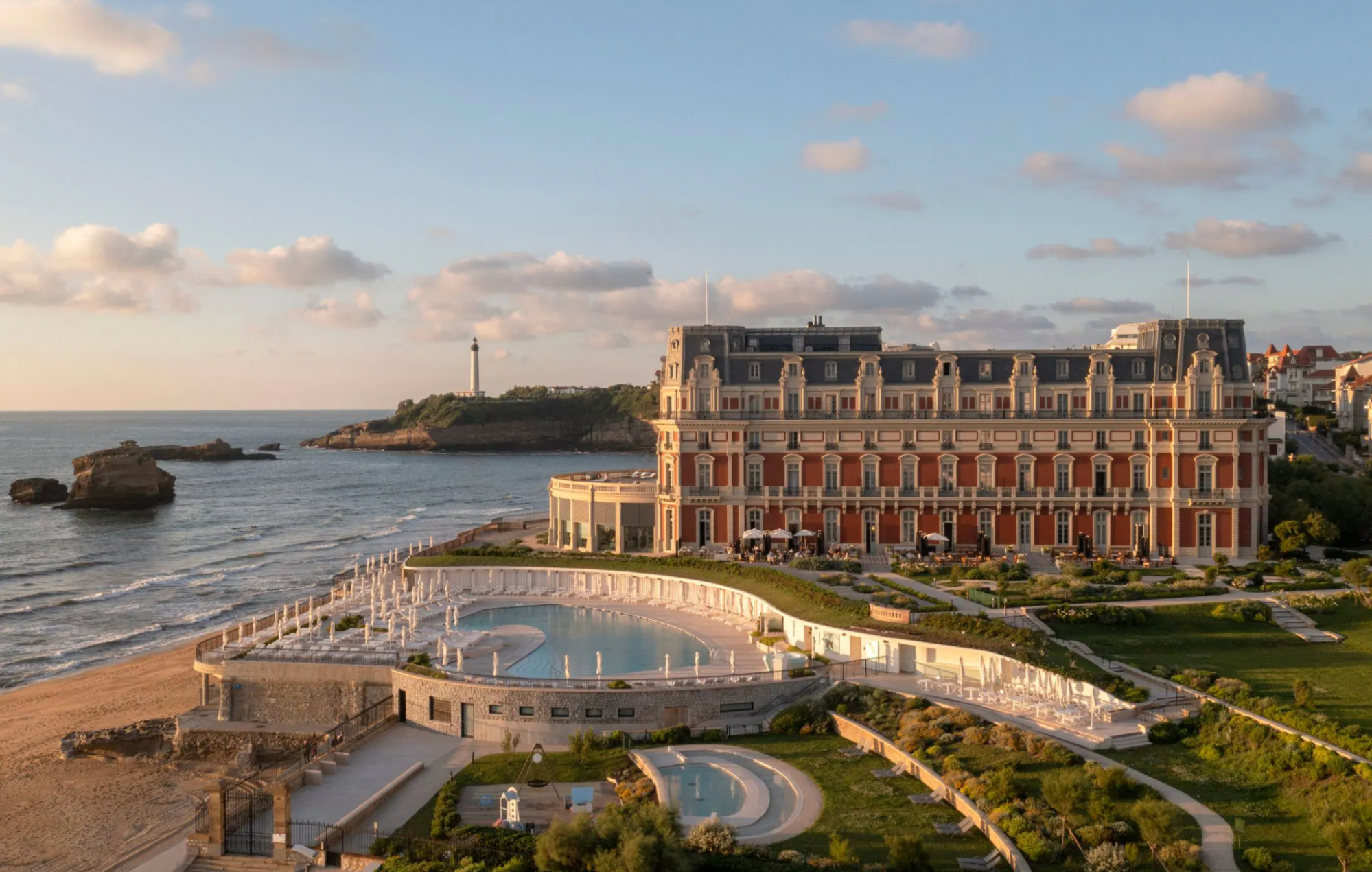 Hôtel du Palais in Biarritz overlooking the sea