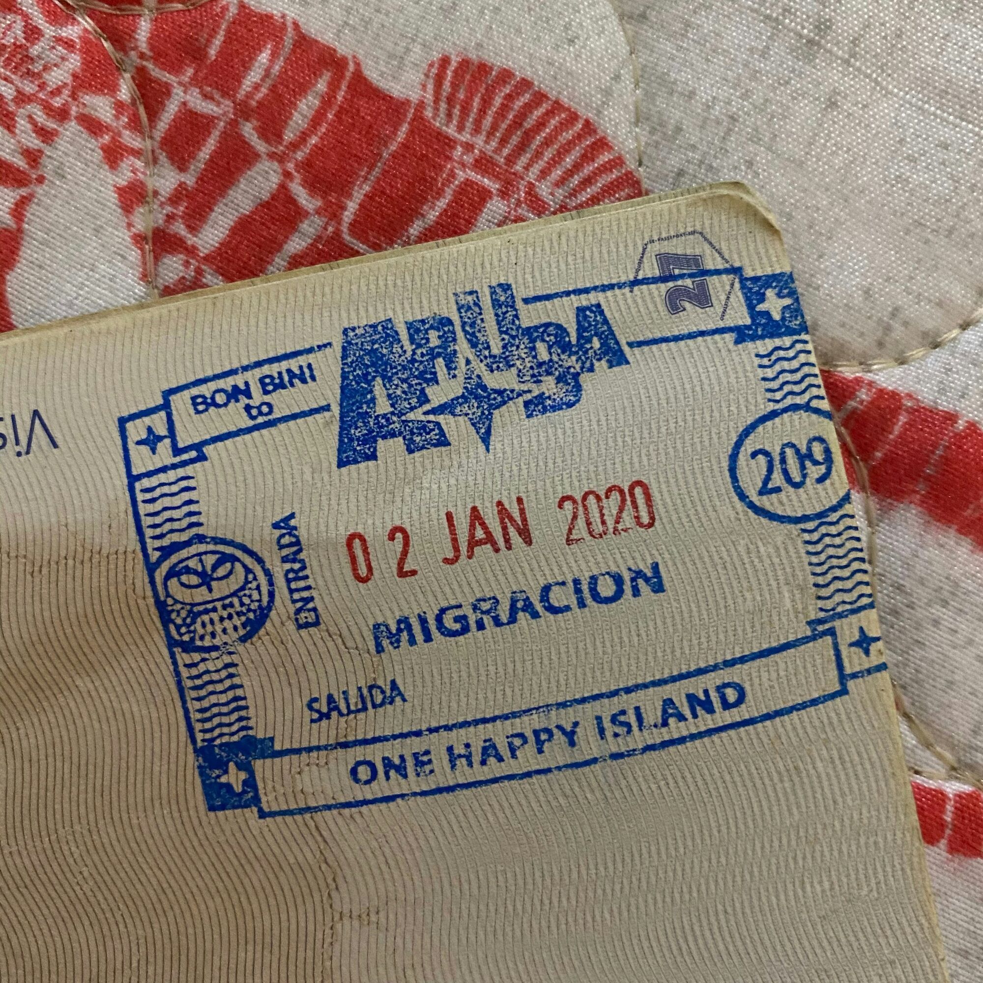 One Happy Island passport stamp