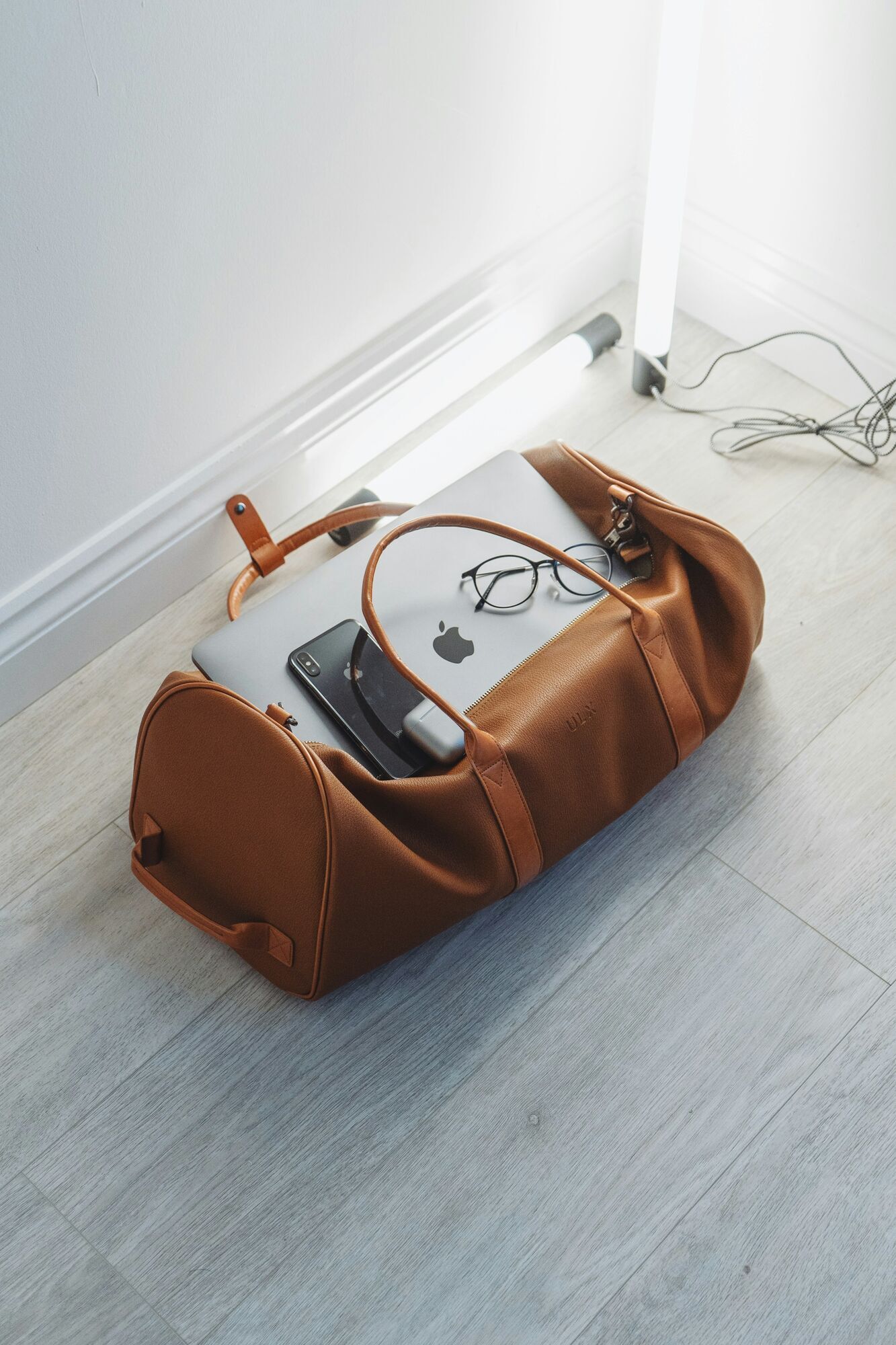Carry-on travel bag with laptop and electronics