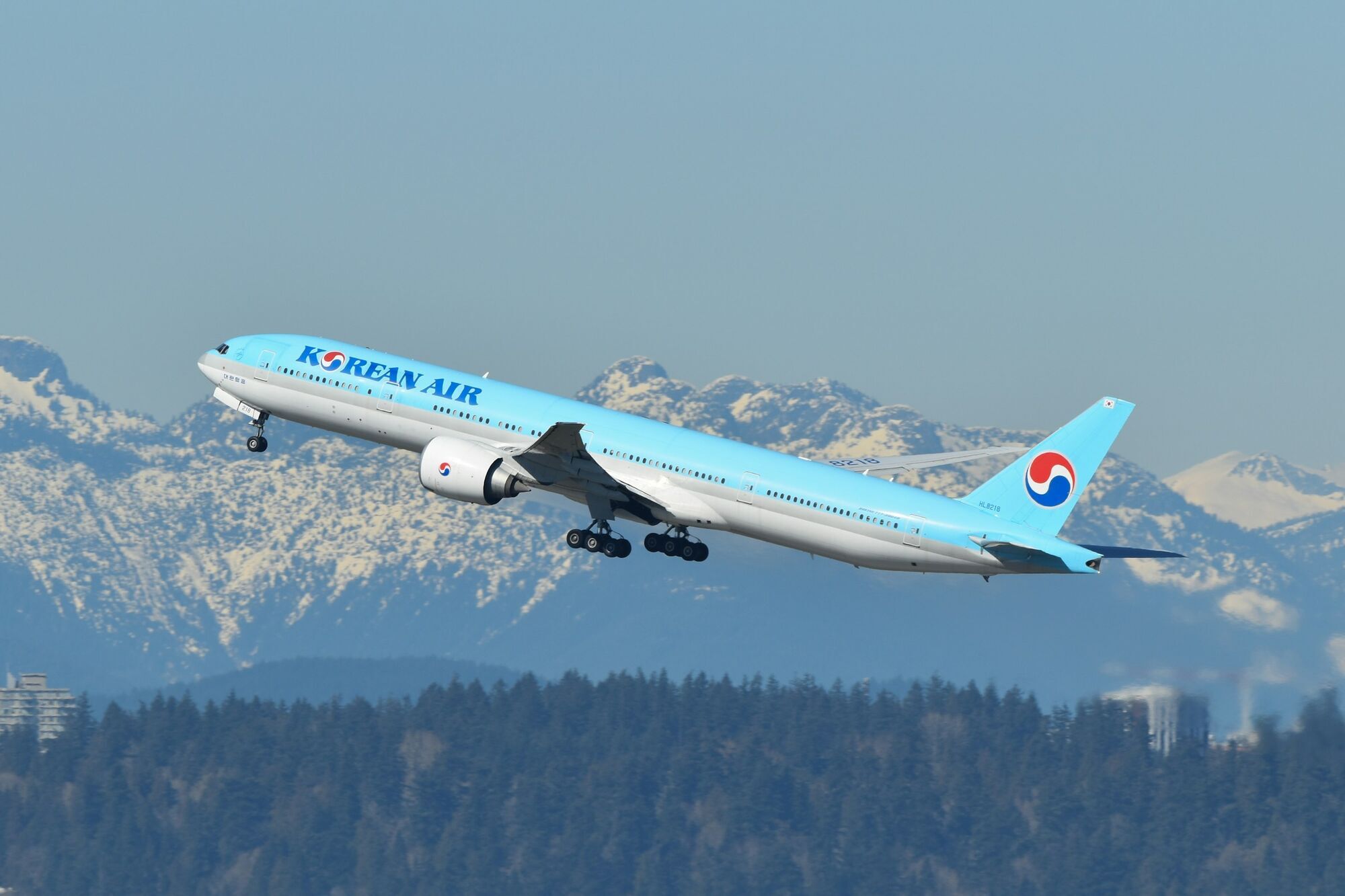 Korean Air aircraft in flight