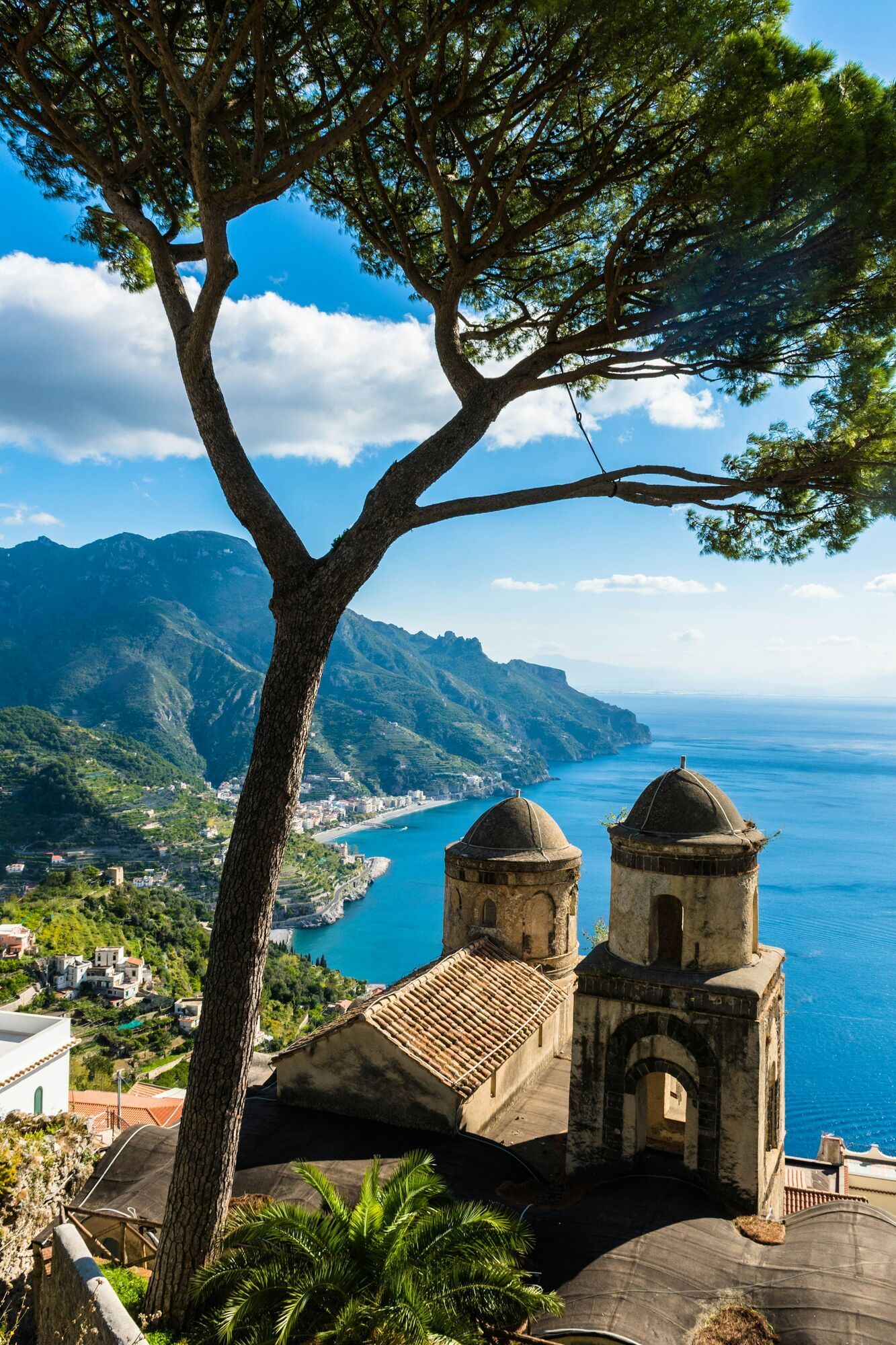 Historic church overlooking the Amalfi Coast