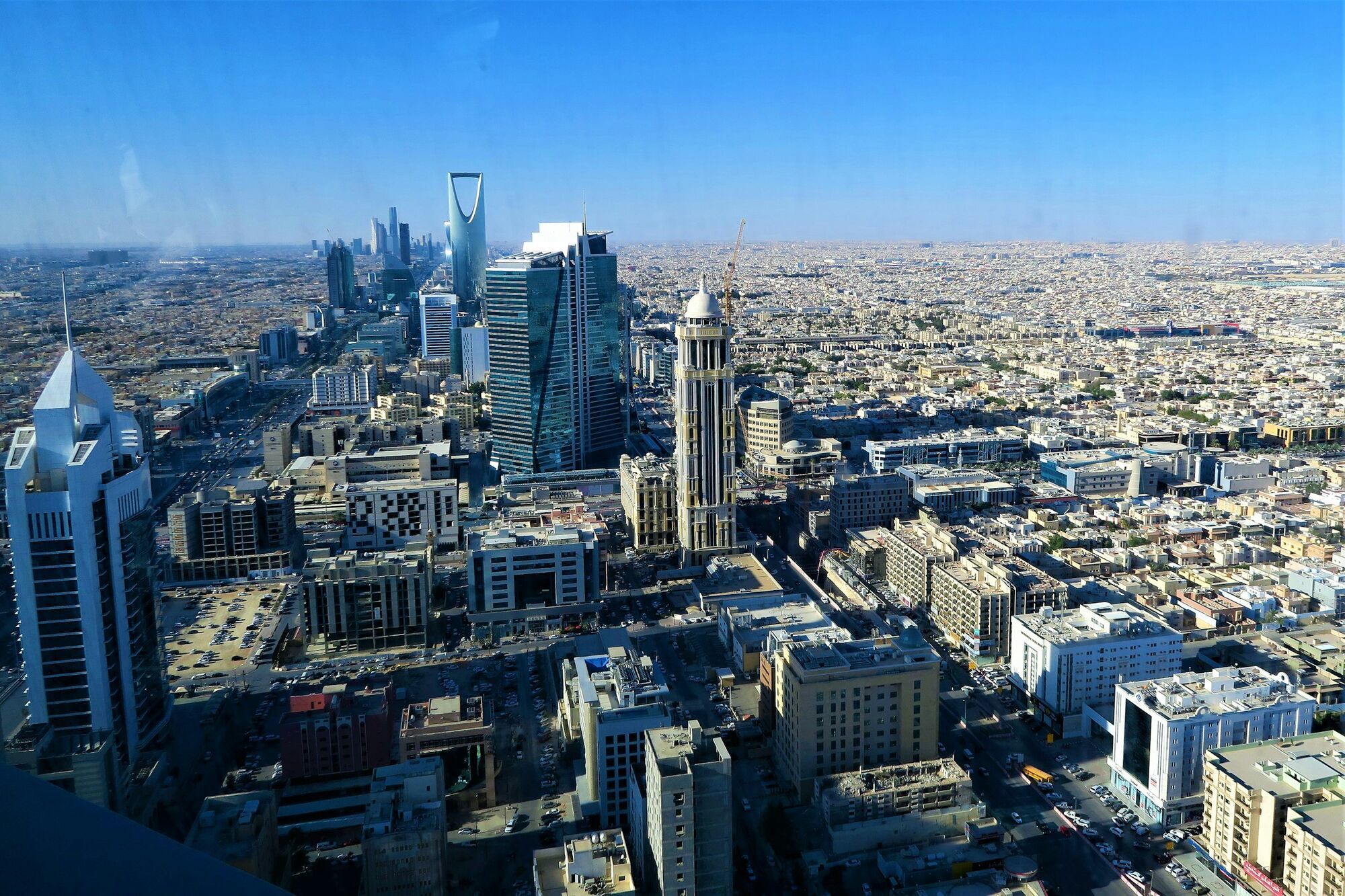 Riyadh skyline with Kingdom Centre Tower