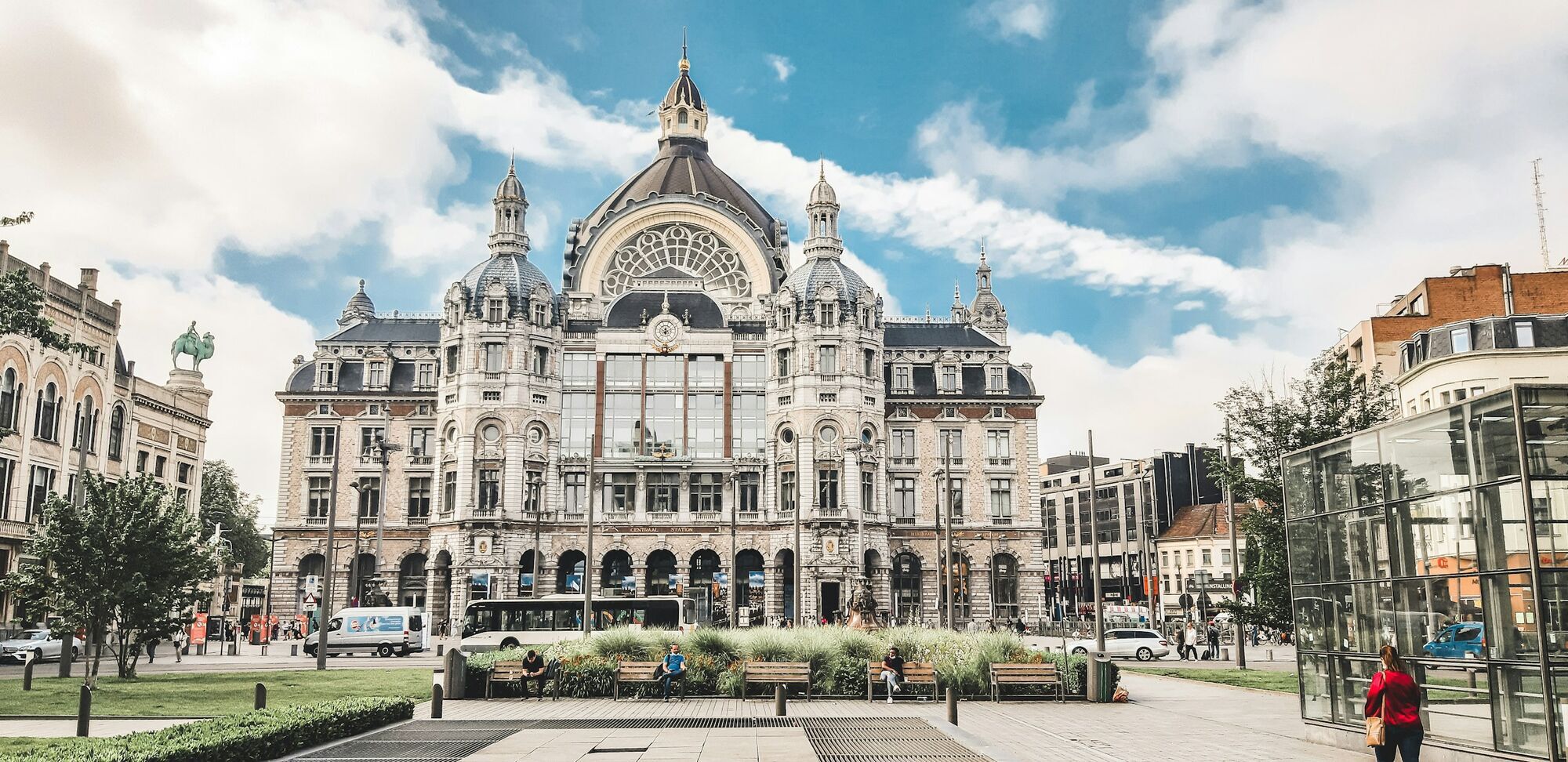 Antwerpen-Centraal railway station in Belgium