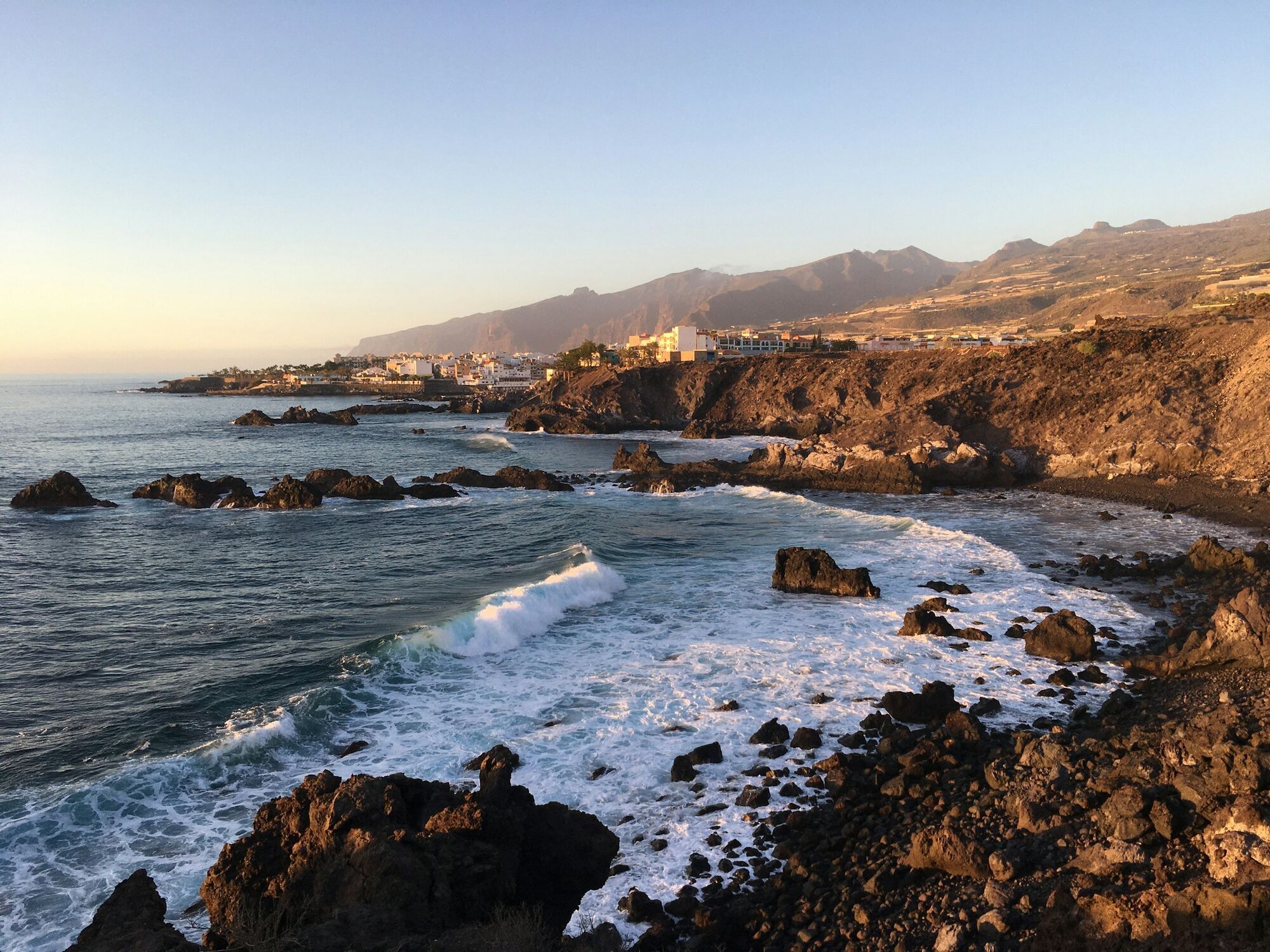 Rocky coastline in the Canary Islands