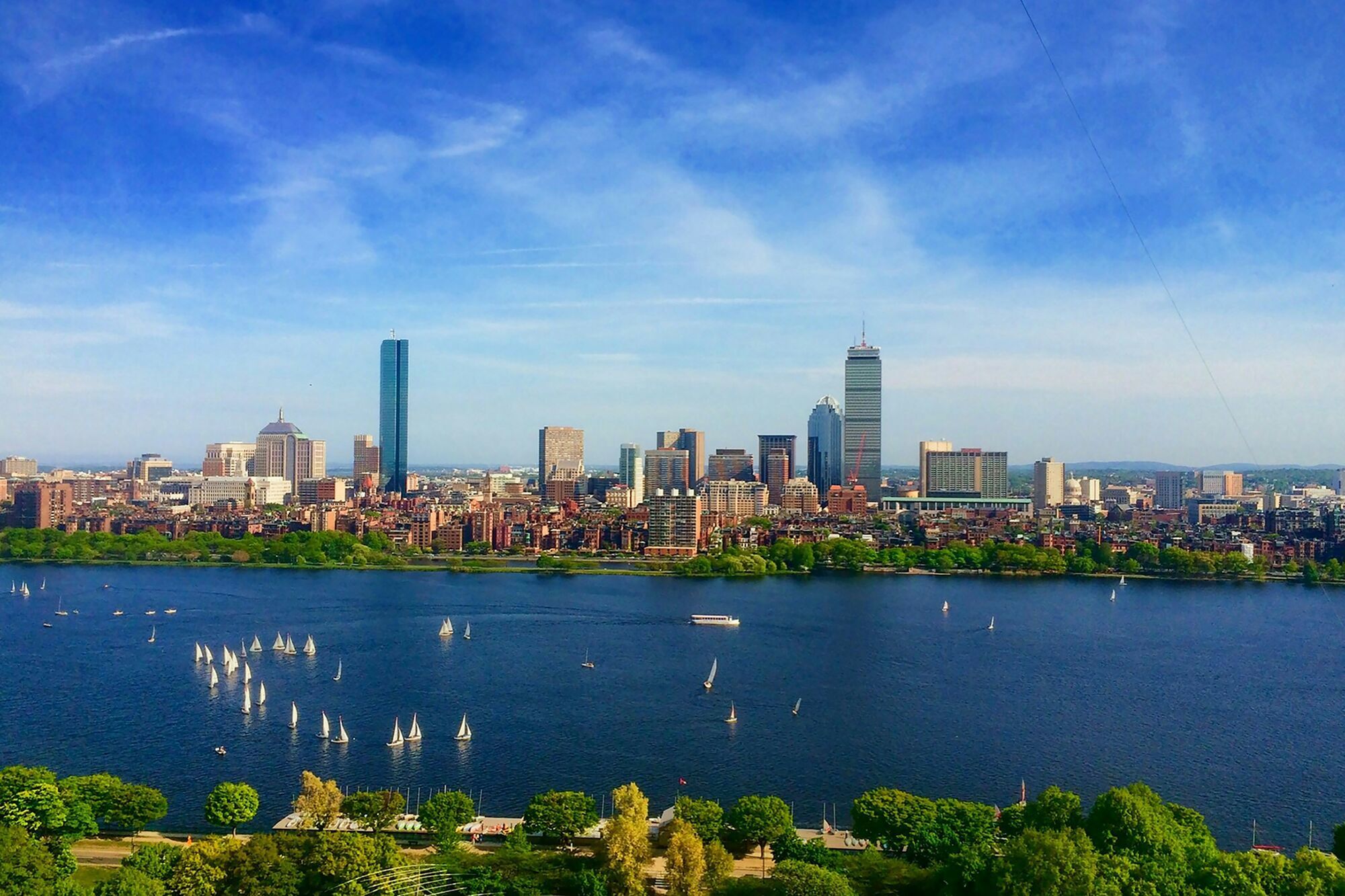 Boston skyline across the Charles River