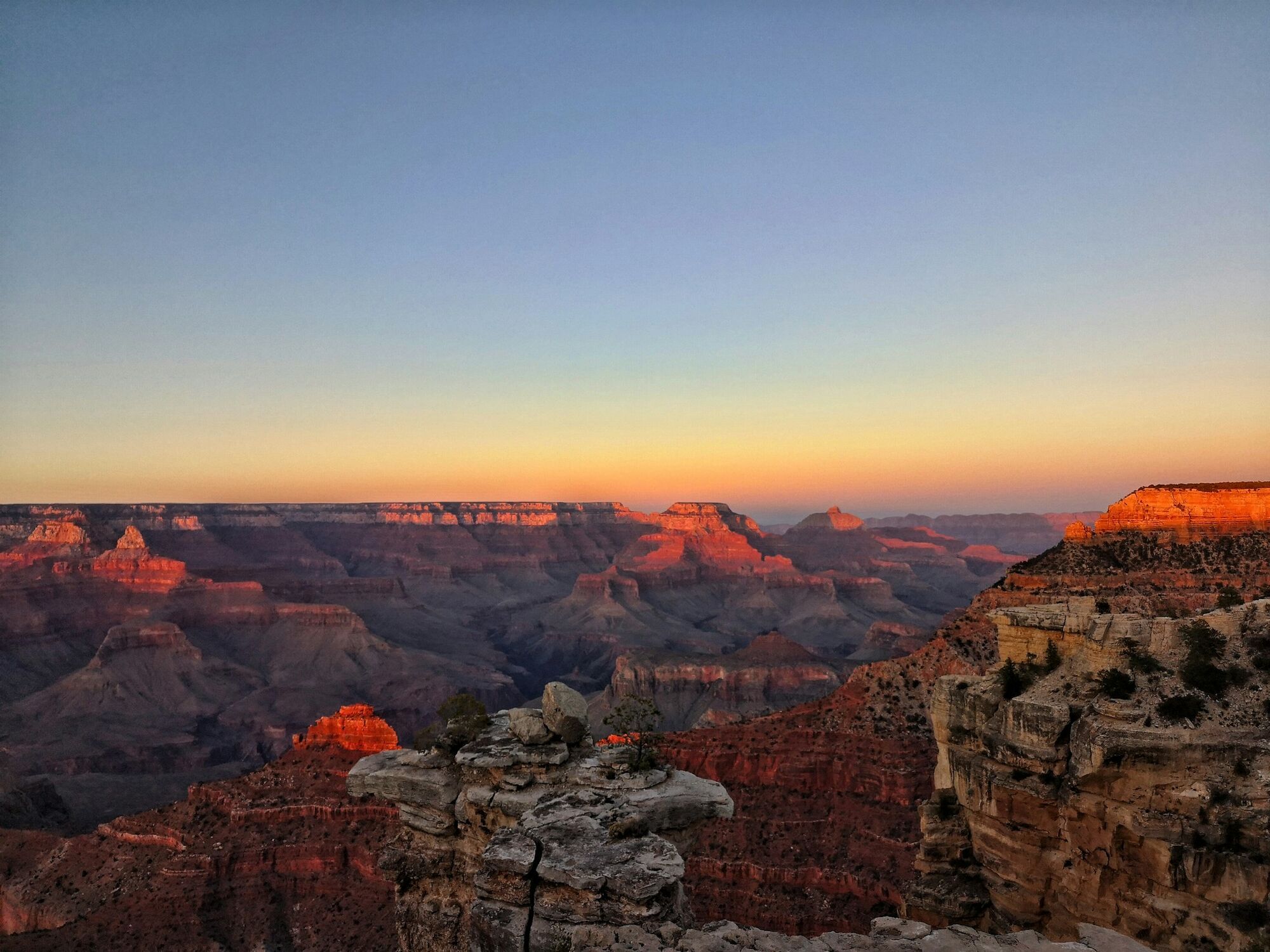 Grand Canyon landscape at sunset