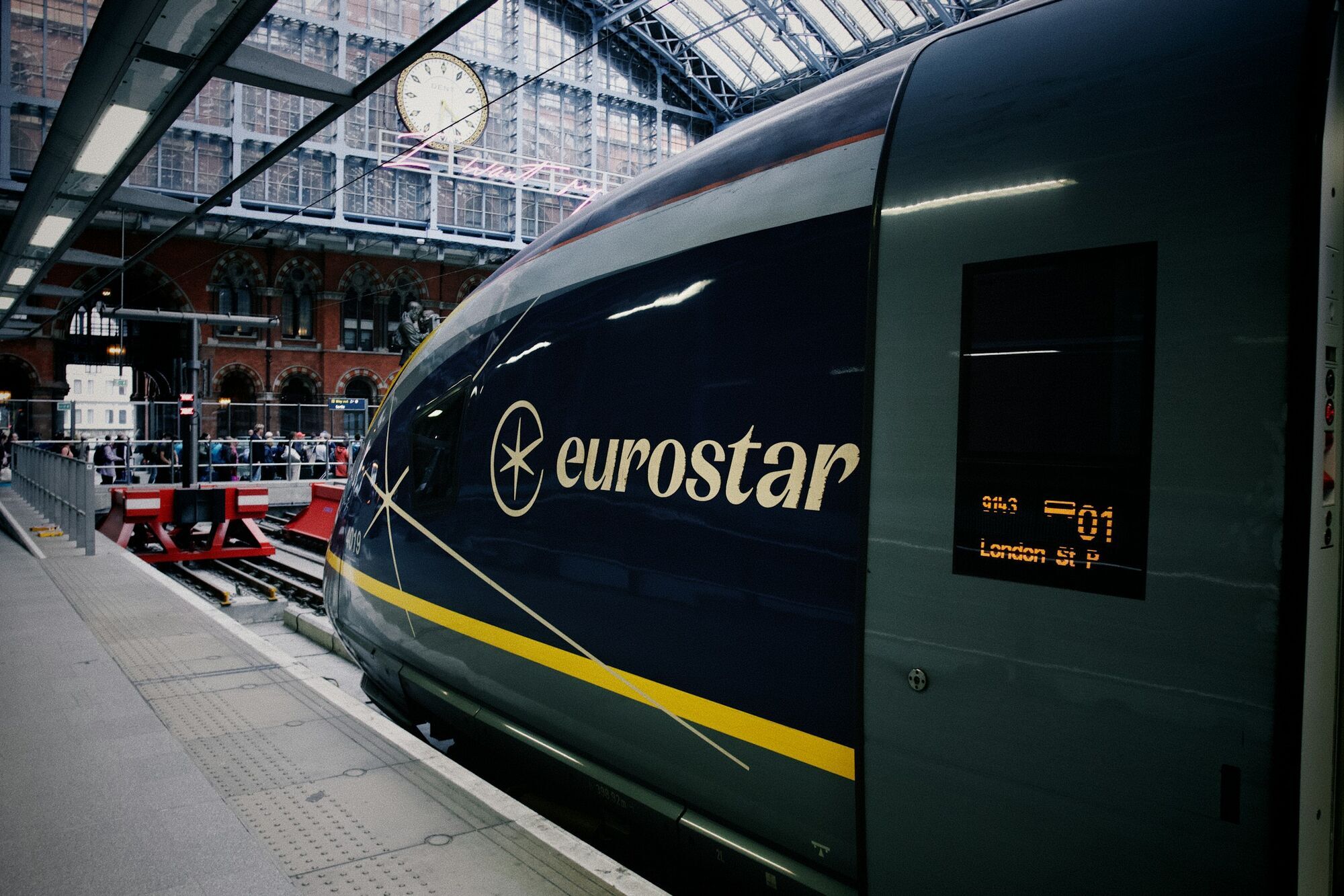 Eurostar train at London St Pancras