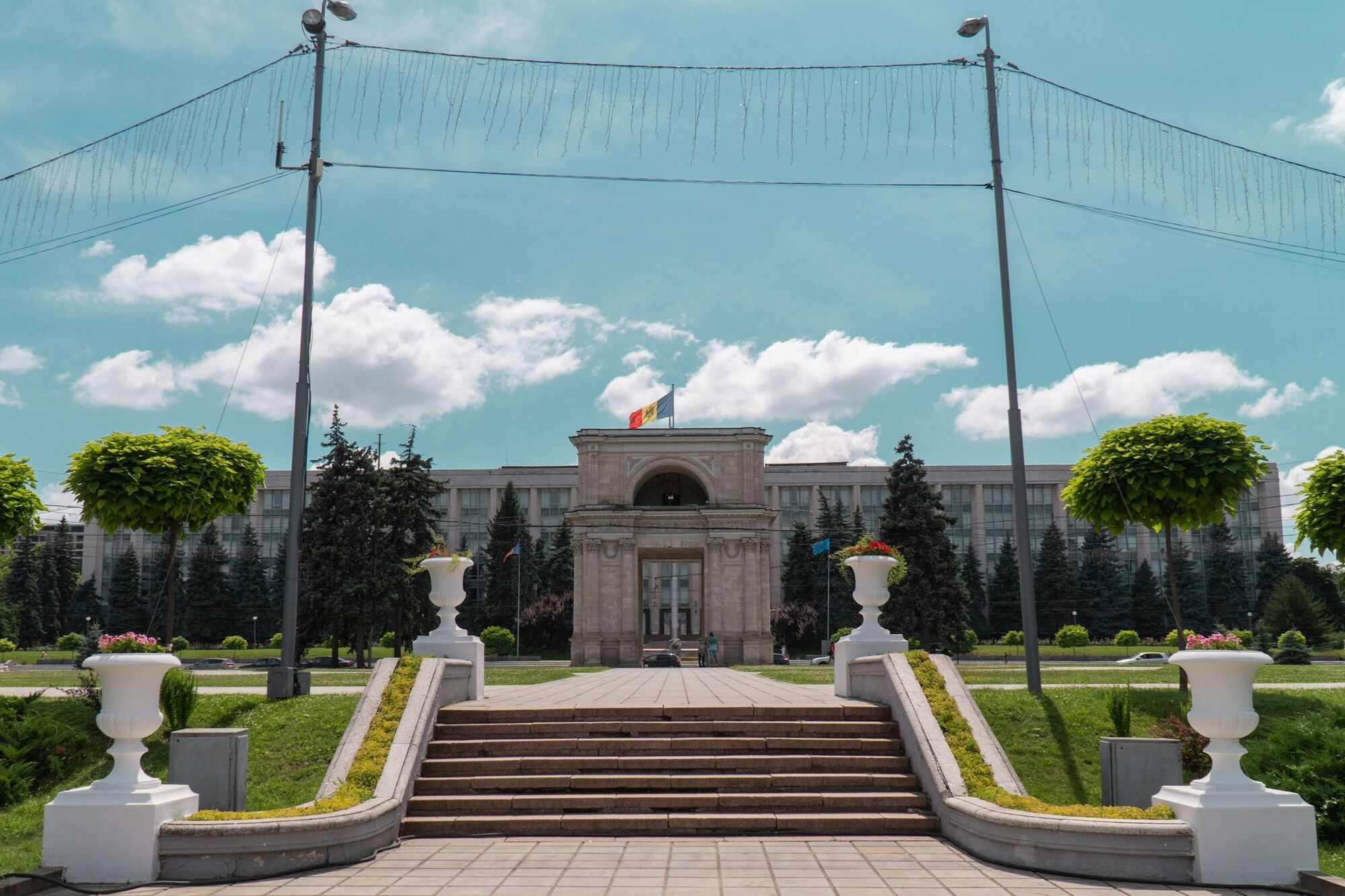 Government building in central Chișinău