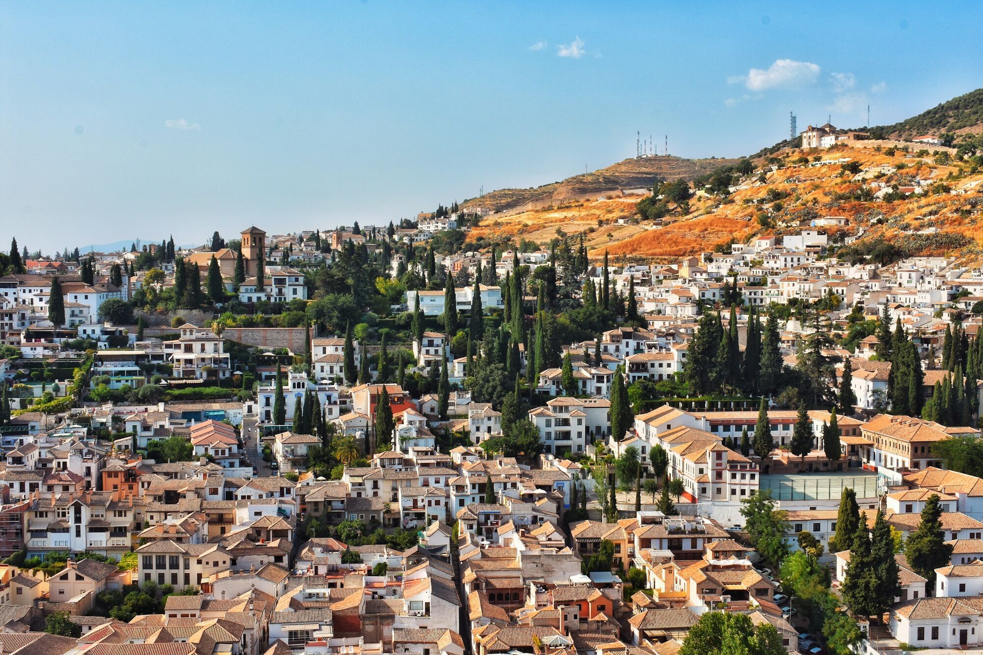 View across Granada’s historic neighbourhoods