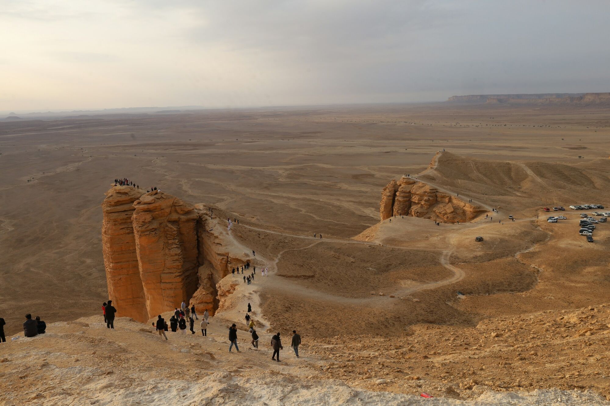Desert cliffs near Riyadh in Saudi Arabia