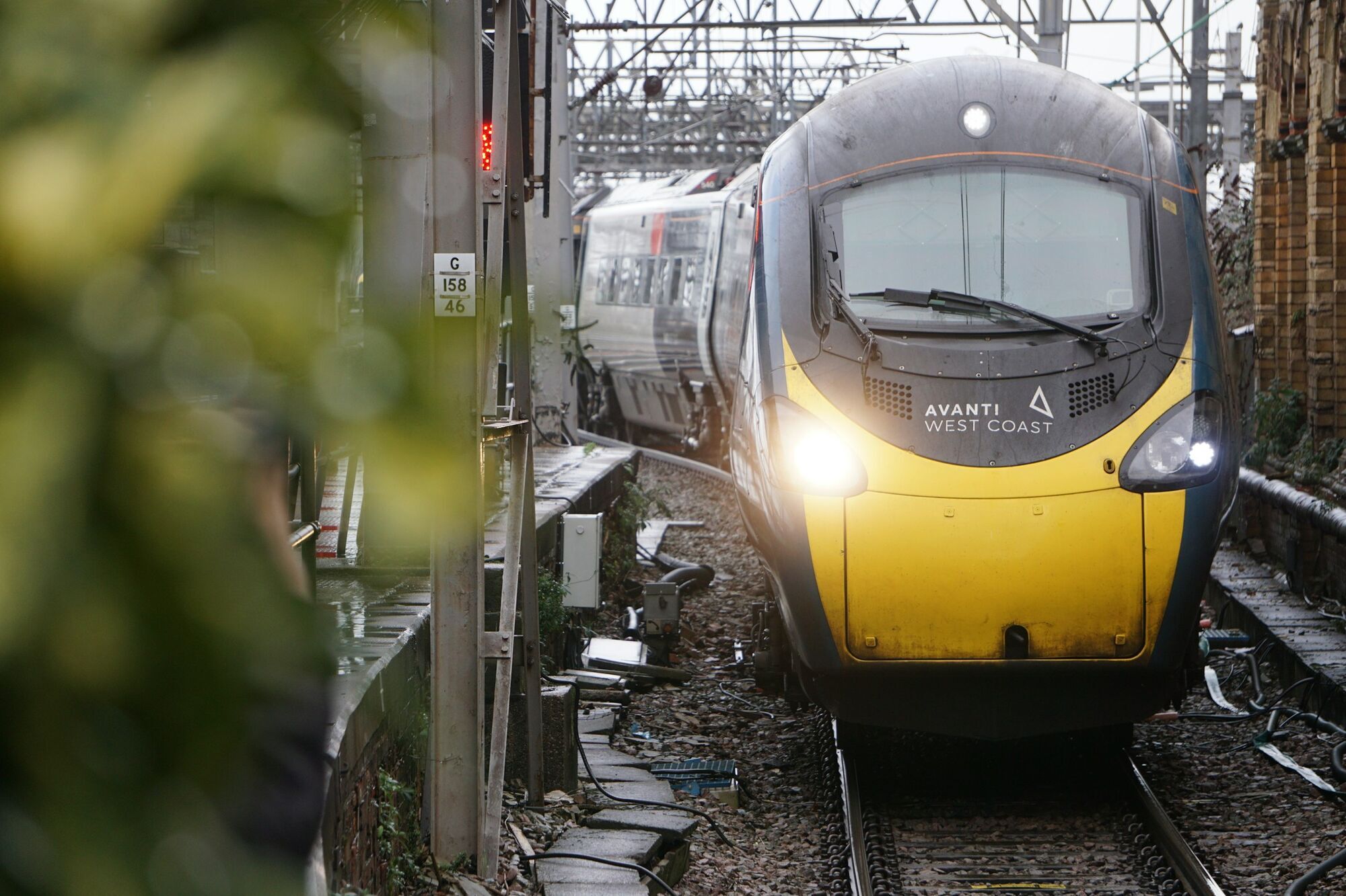 Avanti West Coast train on railway tracks