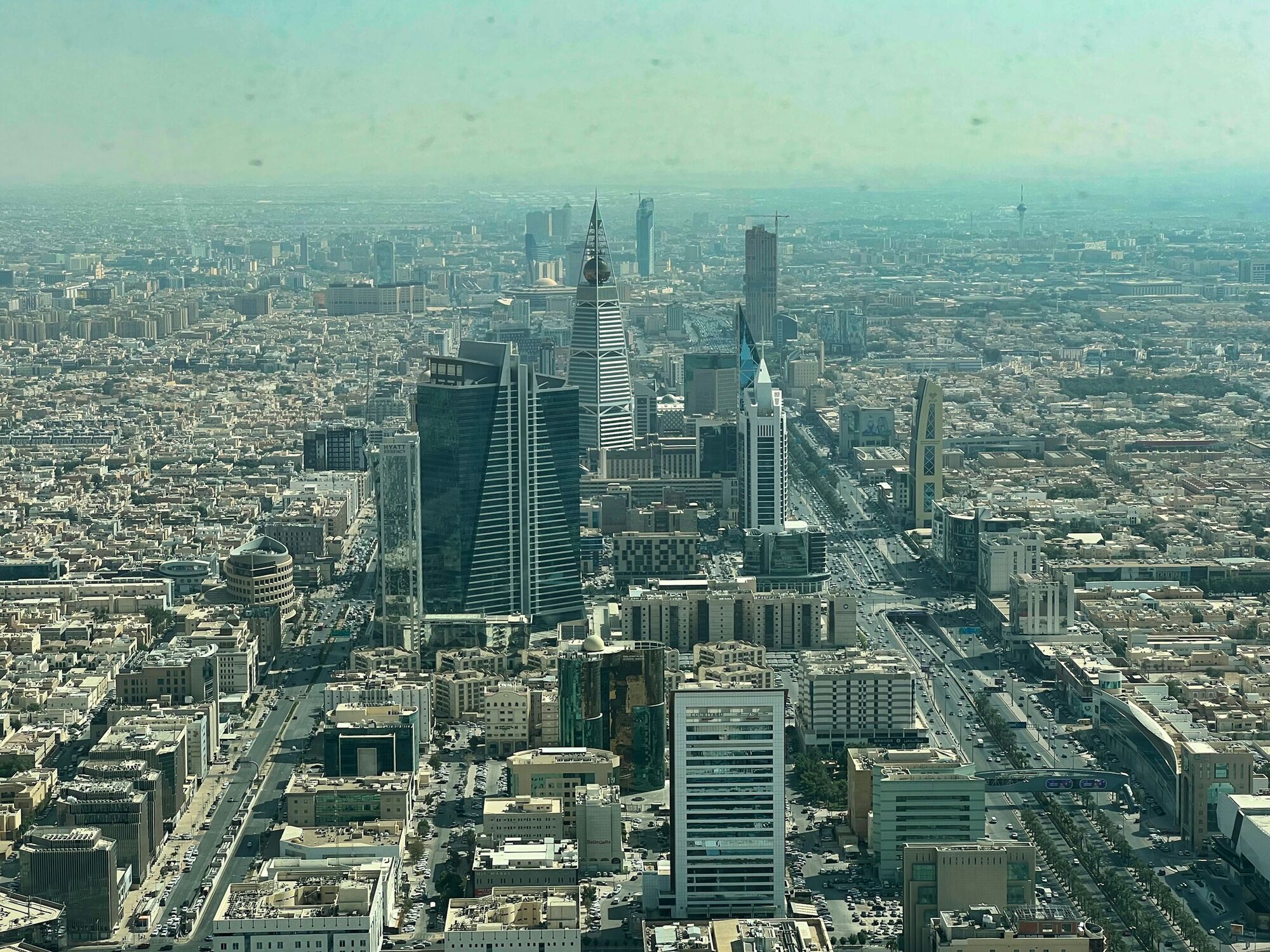 Riyadh skyline viewed across the city