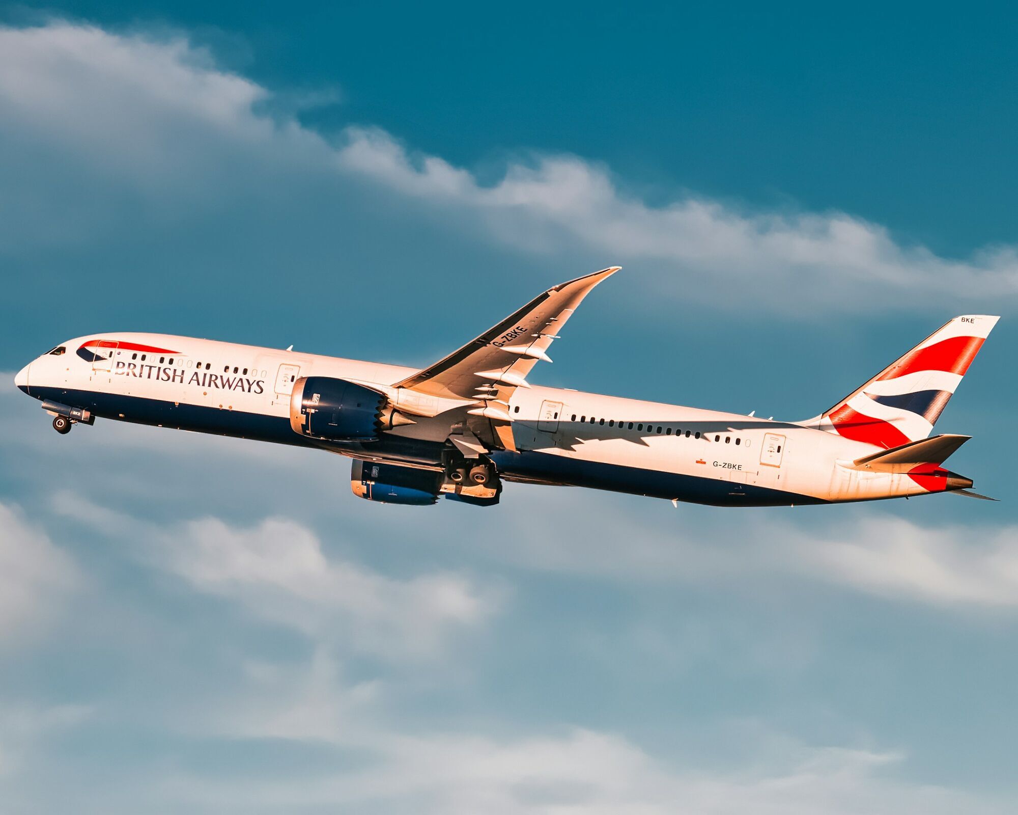 British Airways Boeing 787 in flight