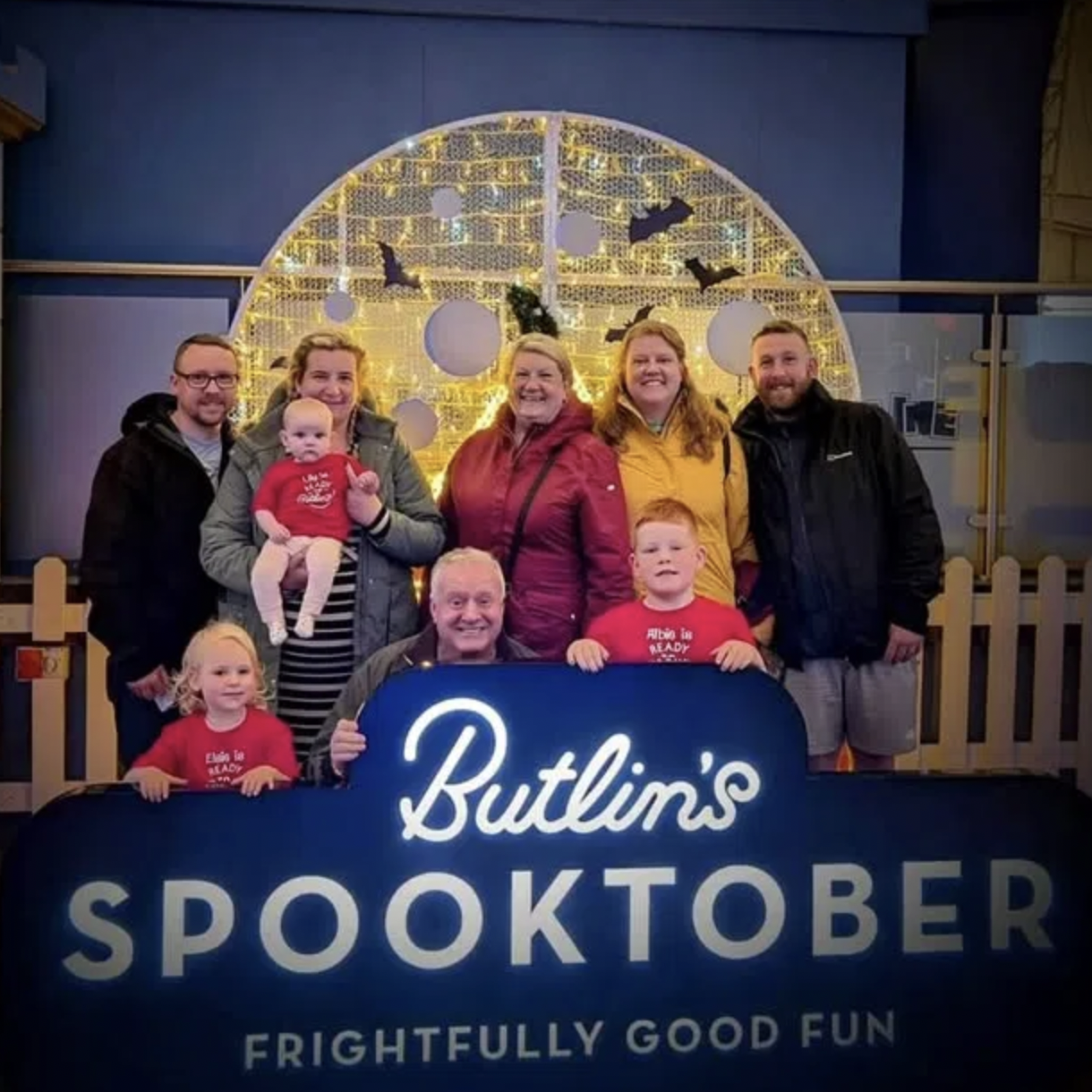 Family at Butlin’s Spooktober event