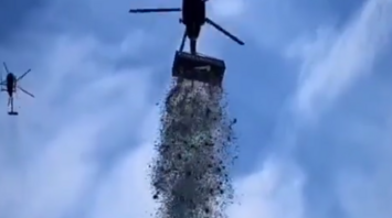 Gift from the sky: Famous Czech influencer dropped a million dollars from a helicopter