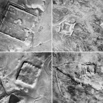 Previously unknown forts on aerial photographs