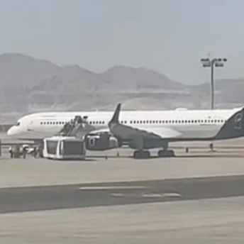 National Geographic jet at Luxor Airport