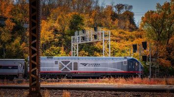 Autumn trains in New England are breathtaking