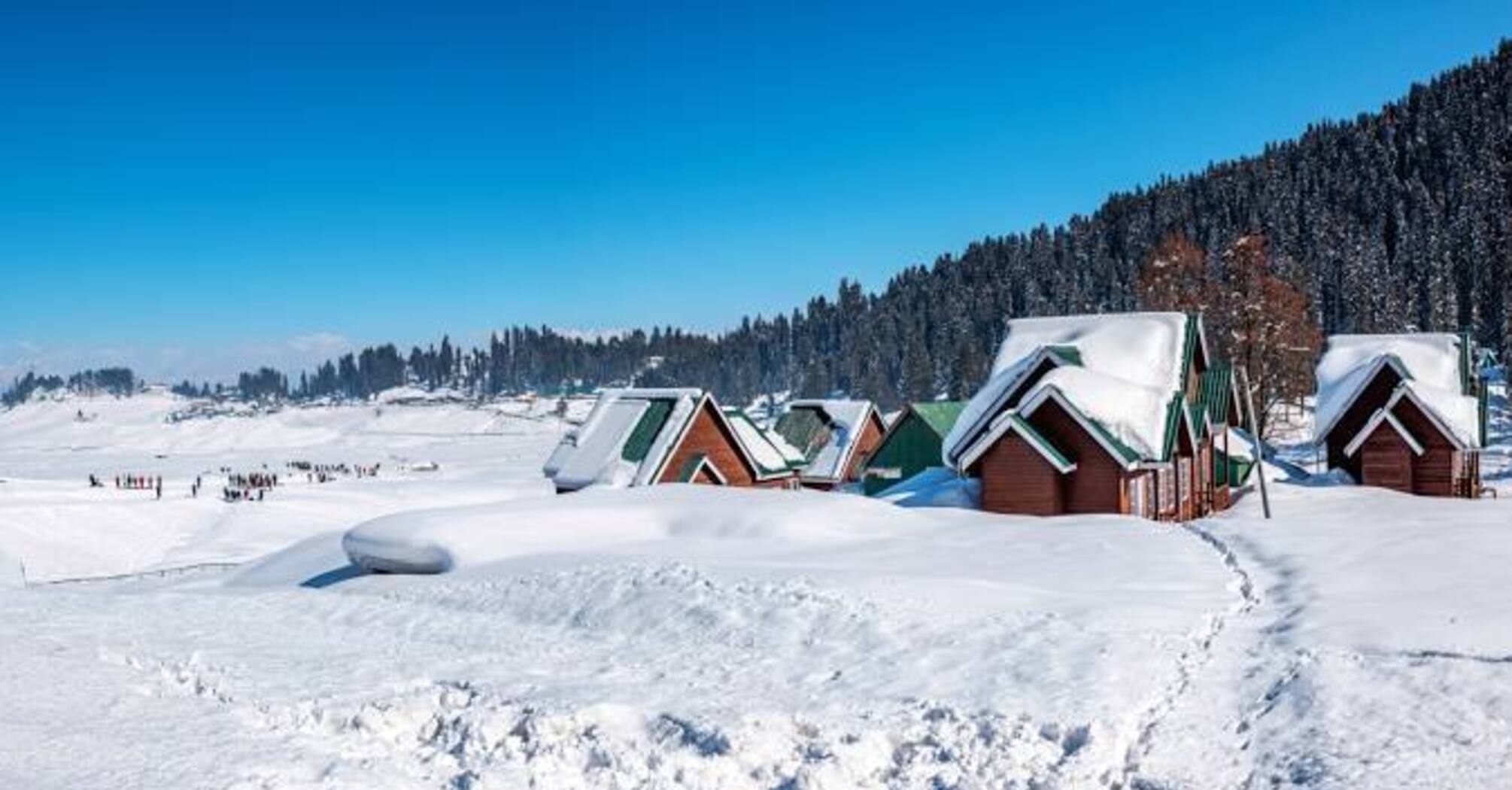 Gulmarg, a ski resort in the Himalayas