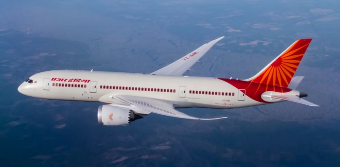 An Air India airplane