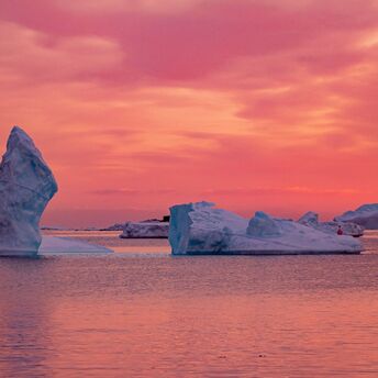 Antarctica suddenly turned maroon in color