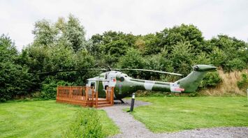 Helicopter turned into a hotel room for 4 people in the UK