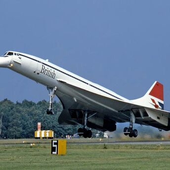 The Concorde airplane
