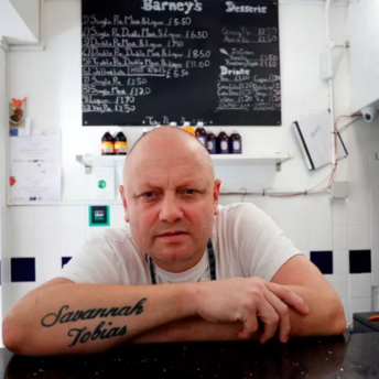 Tommy Barnard, 45, wants to keep the tradition of pie and mash shops alive