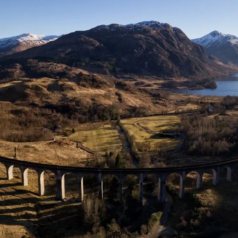 The Glenfinnan Viaduct appeared in the Harry Potter films
