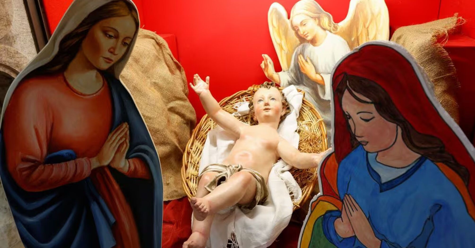 Scandal erupts in Italy over same-sex nativity scene with two mothers of Jesus
