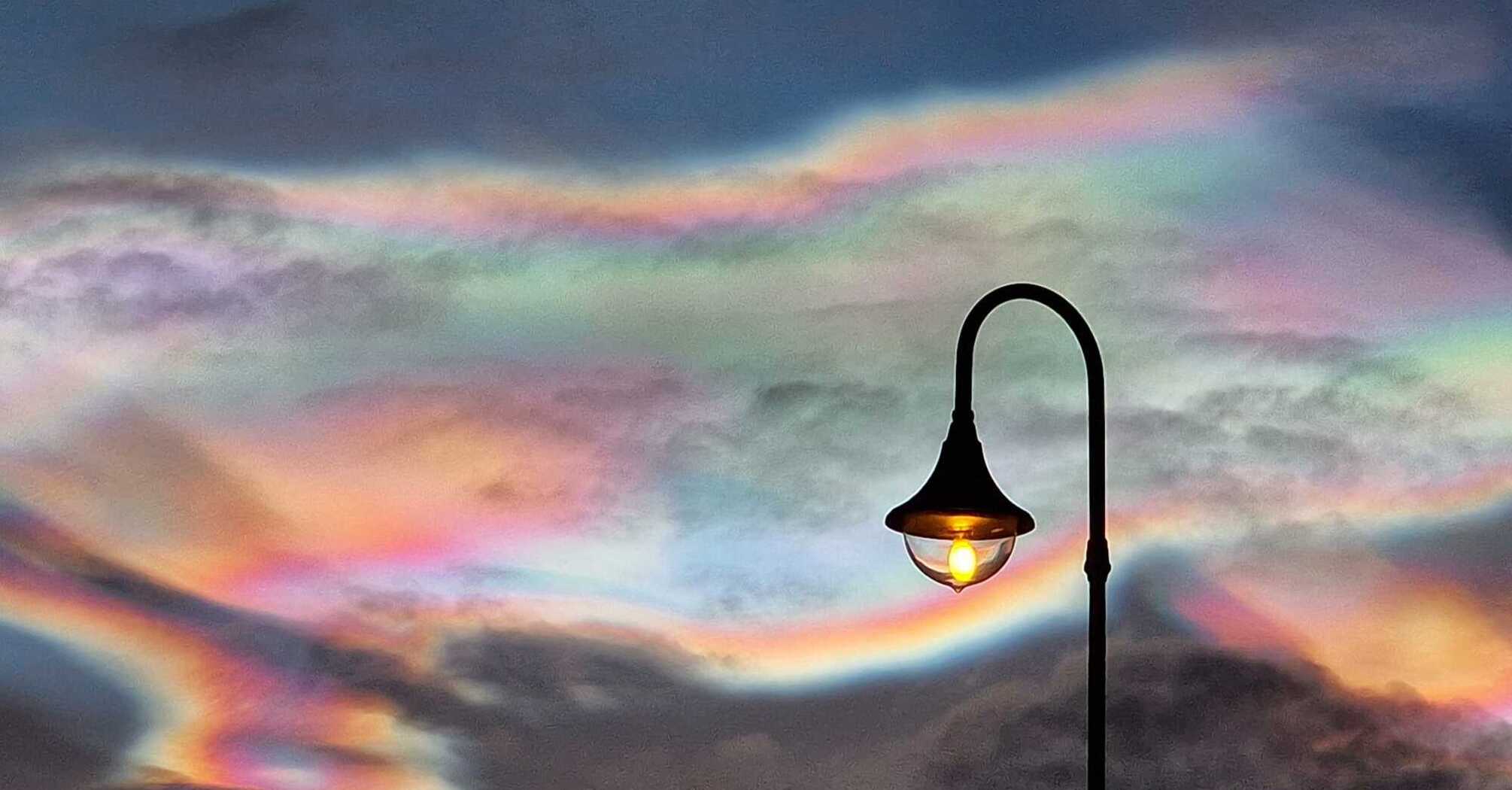 Unique rainbow clouds were observed in the Arctic for three days in a row