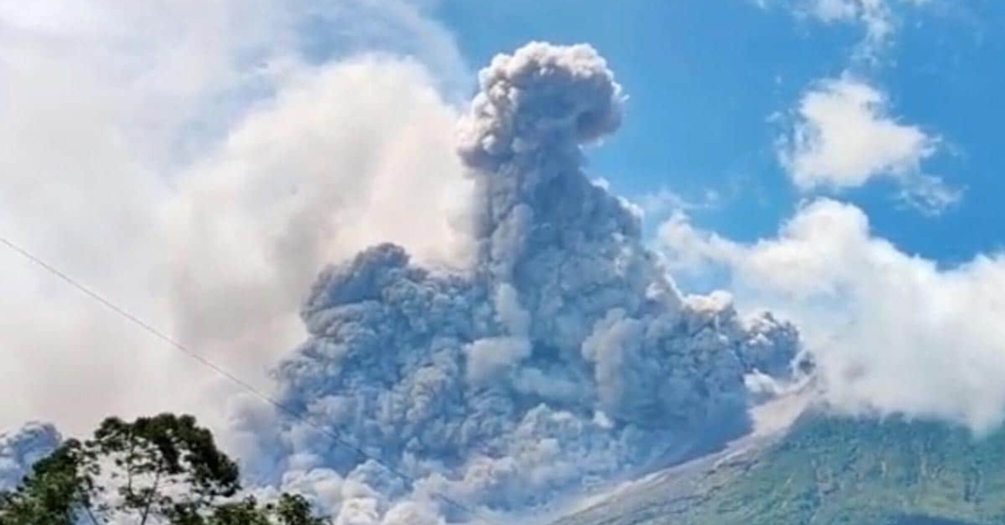 The Marapi volcano has awakened in Indonesia