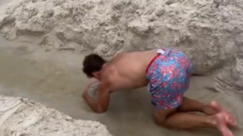 The canal was immediately filled with water