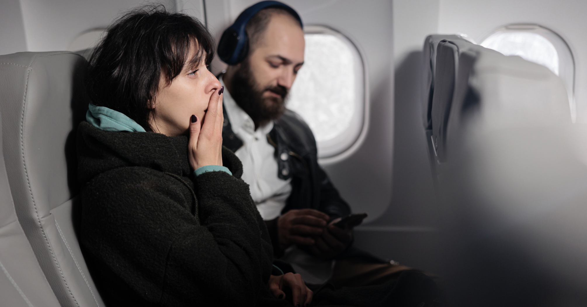 One question to the flight attendant will help you sleep on the plane