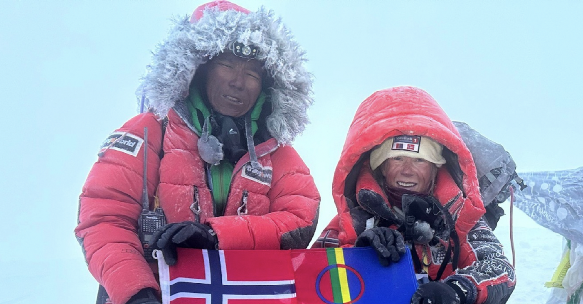 Norwegian climber and her guide set a record by conquering the world's highest peaks in 92 days