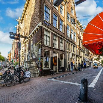 Flea markets are popular in Amsterdam