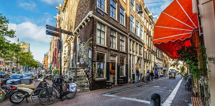 Flea markets are popular in Amsterdam