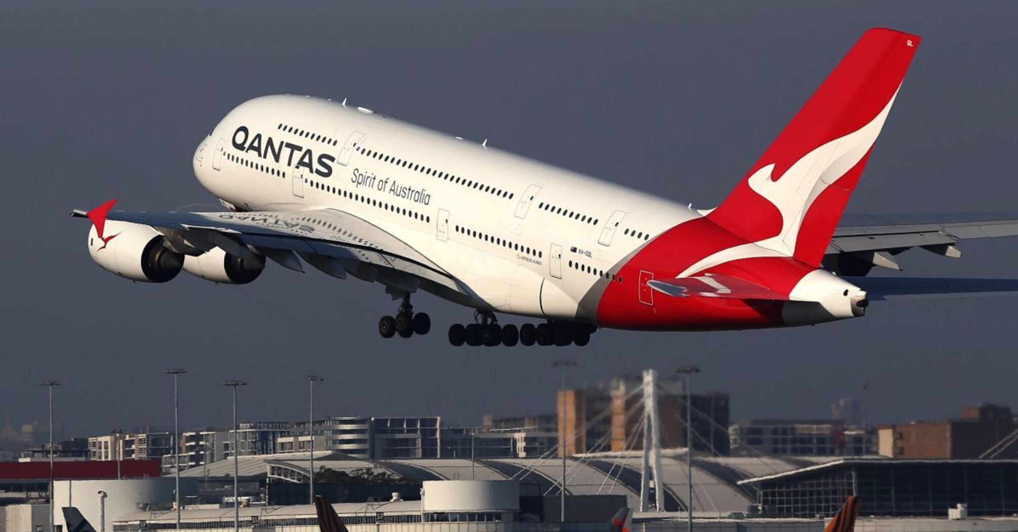 A Qantas airplane