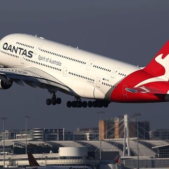 A Qantas airplane
