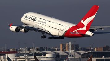 A Qantas airplane