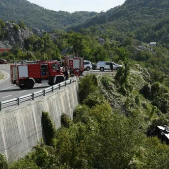 In Montenegro, a bus with foreigners fell into an abyss