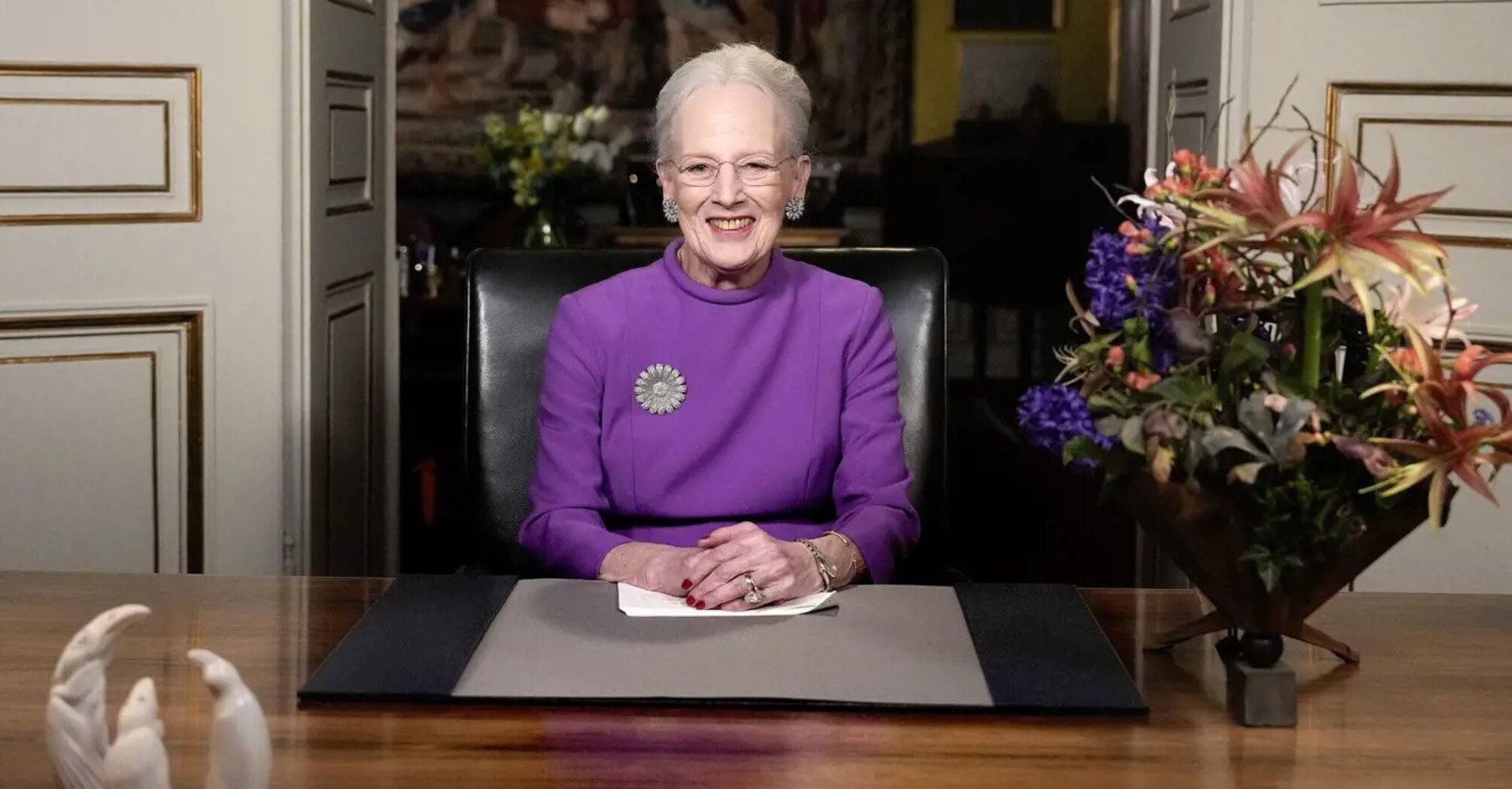 Queen Margrethe II of Denmark announces her abdication