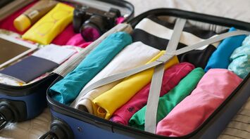 The expert explains how to fit toiletries in a bag without using precious luggage space